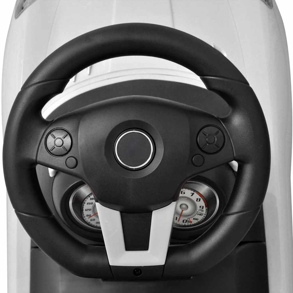 Dječji automobil na guranje bijeli