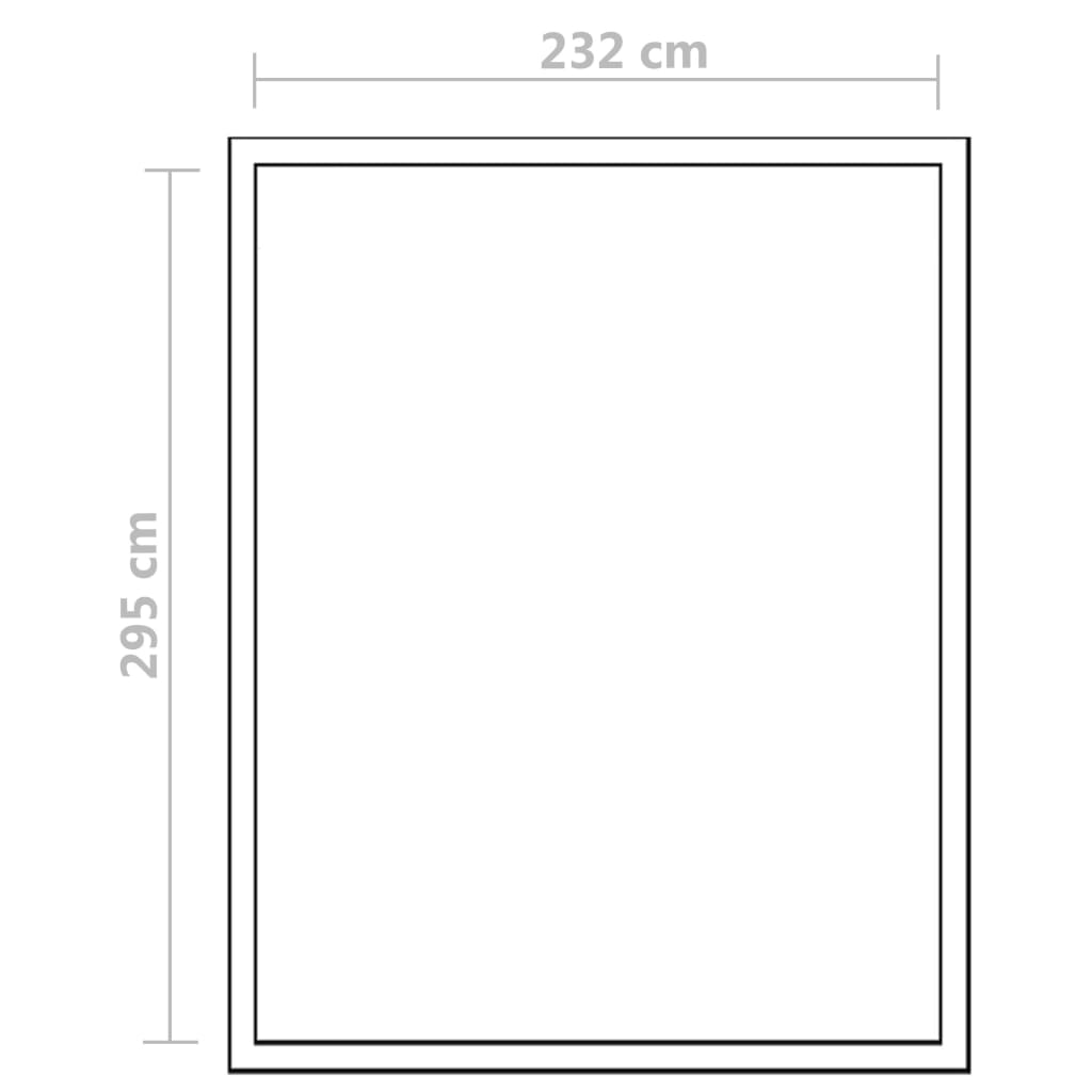 Staklenik od ojačanog aluminija s okvirom 7,55 m²