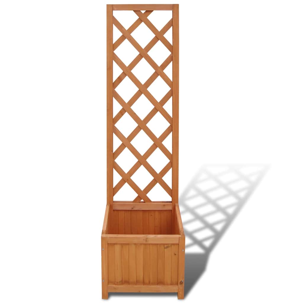 Posuda za Sađenje s Rešetkastom Ogradom 40x30x135 cm
