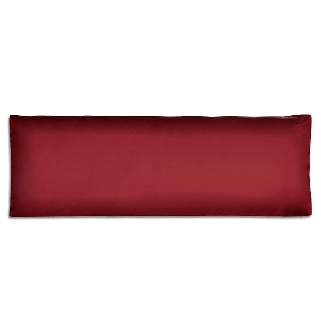 Tapecirani jastuk za naslon sjedala vino crveni 120 x 40 x 10 cm