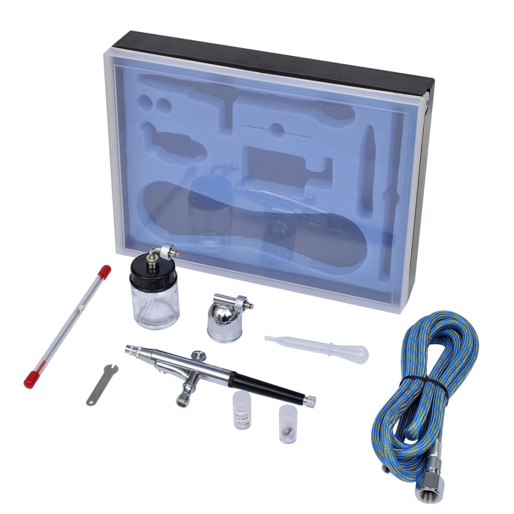 Set zračnih kistova sa staklenom posudom i mlaznicama 0,2/0,3/0,5 mm
