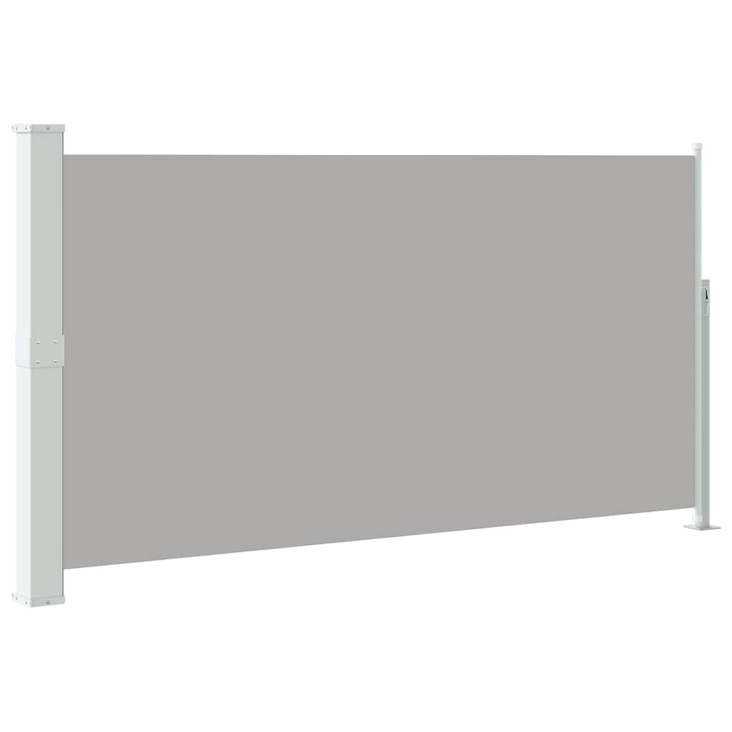 Uvlačiva bočna tenda za terasu 160 x 300 cm siva