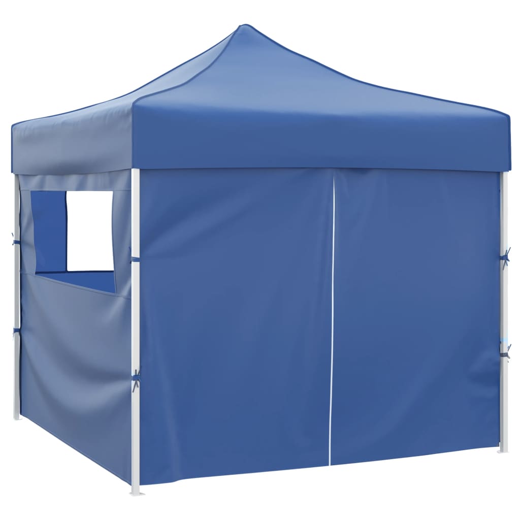 Plavi sklopivi šator 3 x 3 m s 4 zida