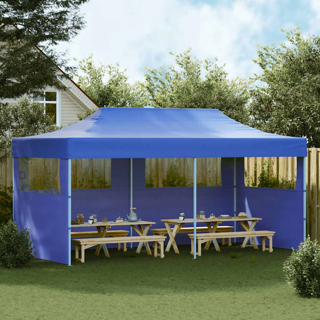 Sklopivi Pop-up šator za zabave plavi 3 x 6 m