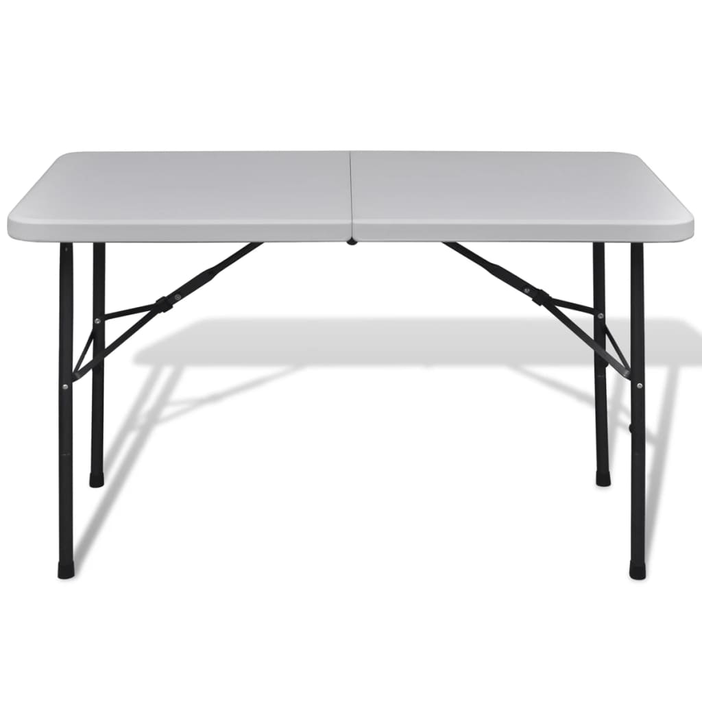 Sklopivi vrtni stol 122 cm HDPE bijeli