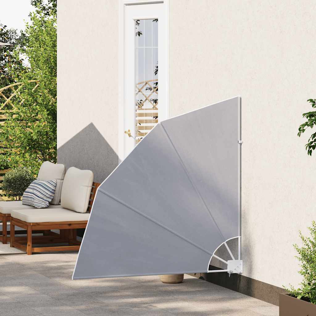 Sklopiva bočna tenda siva 140 x 140 cm