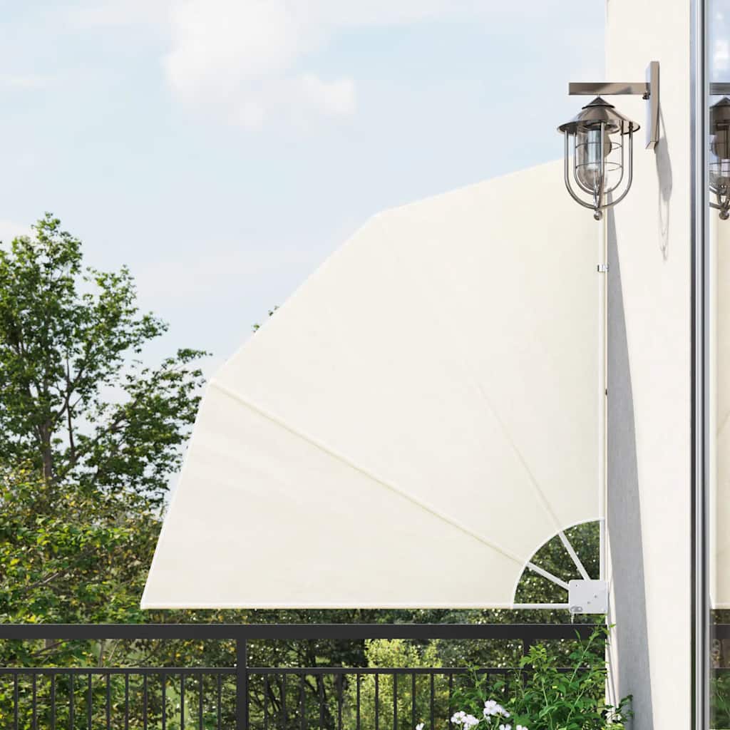 Sklopiva bočna tenda krem 140 x 140 cm