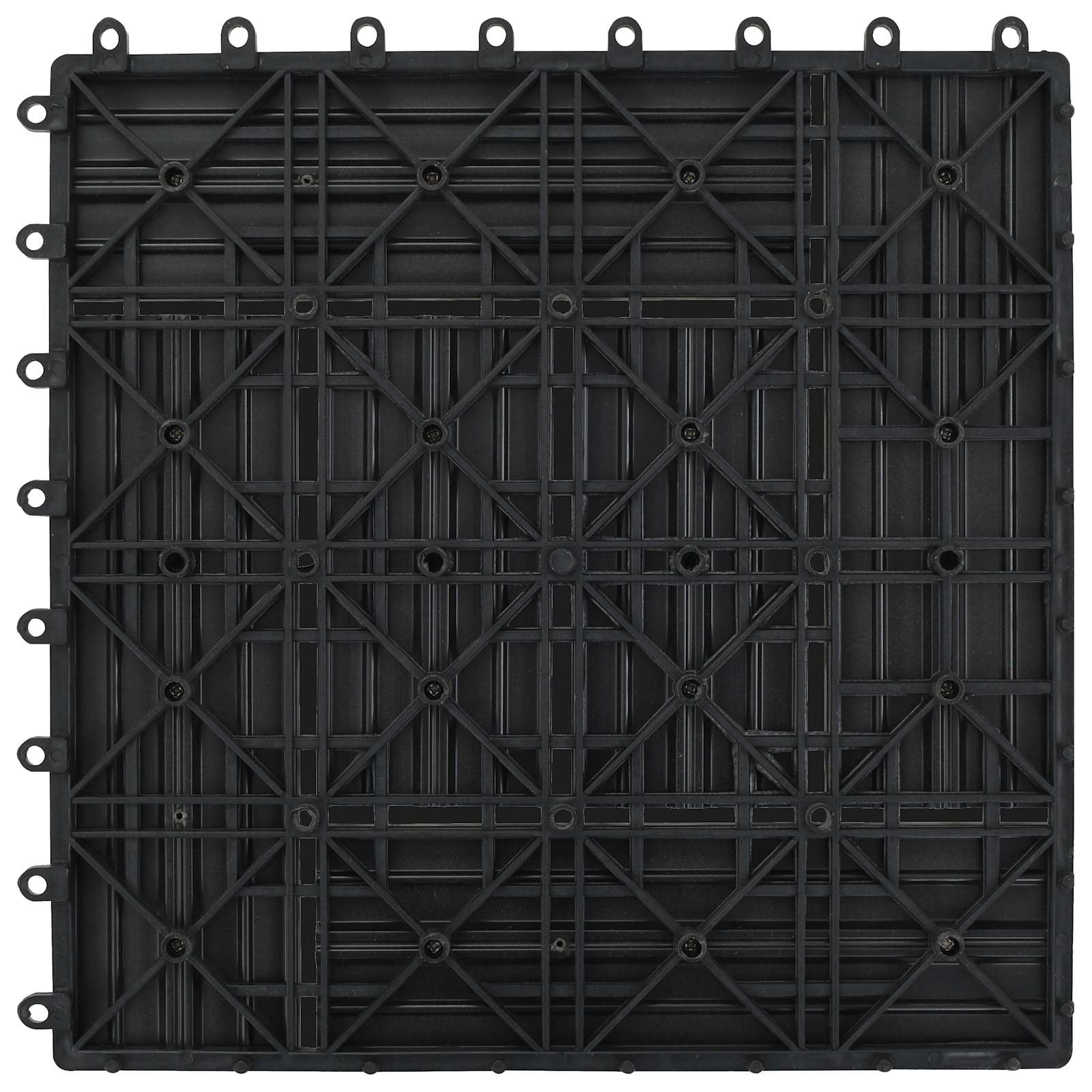 Pločice za decking 11 pcs Siva 30 x 30 cm Drvoplastična smjesa