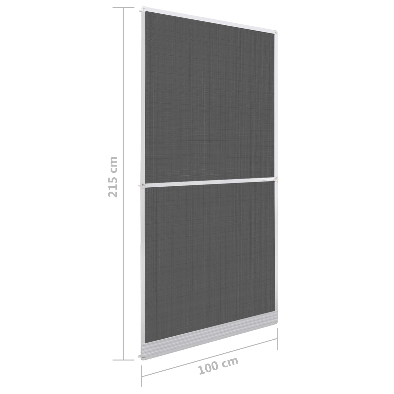 Zaslon za insekte s čepom Bijela i crna 100 x 215 cm