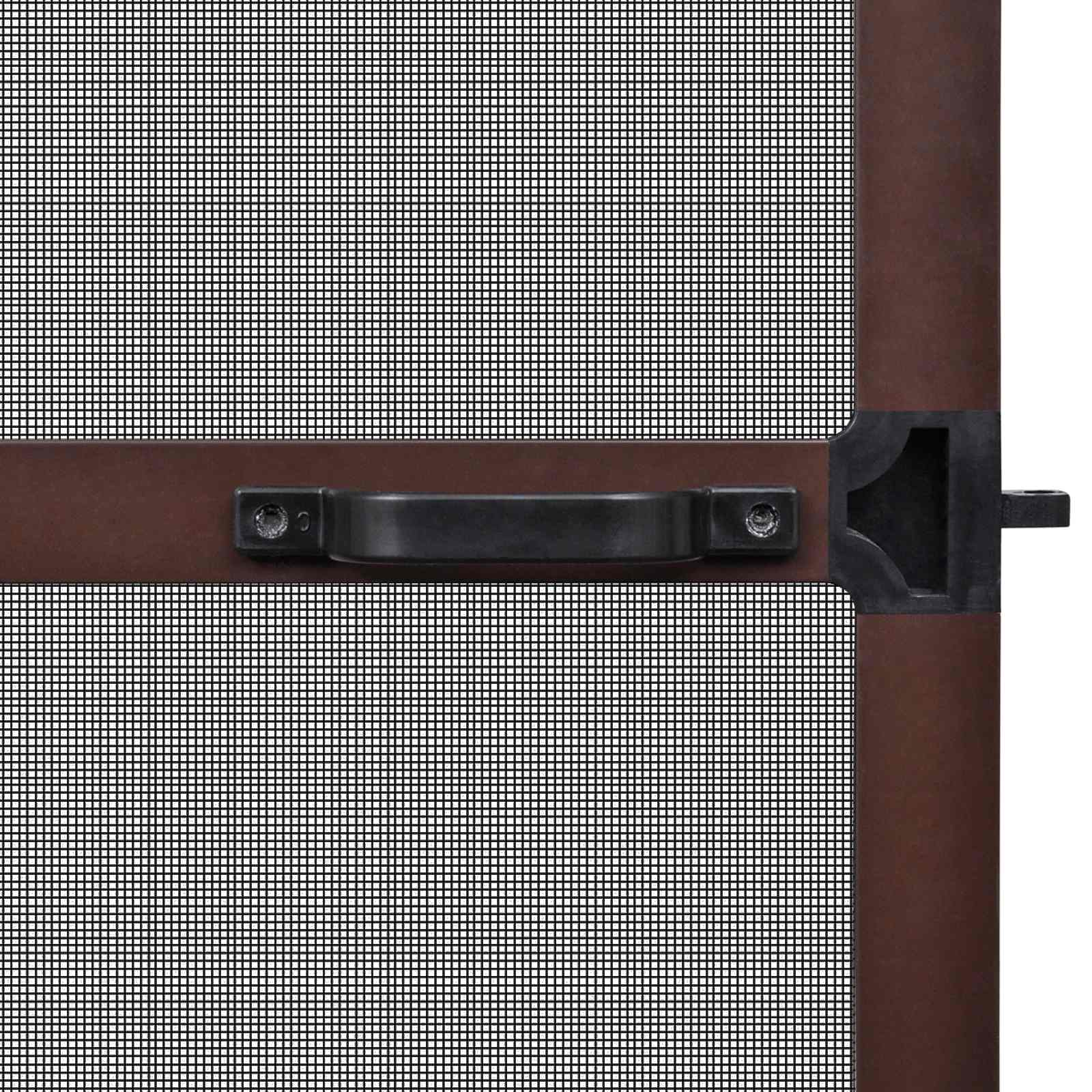 Zaslon za insekte s čepom Smeđa i crna 100 x 215 cm