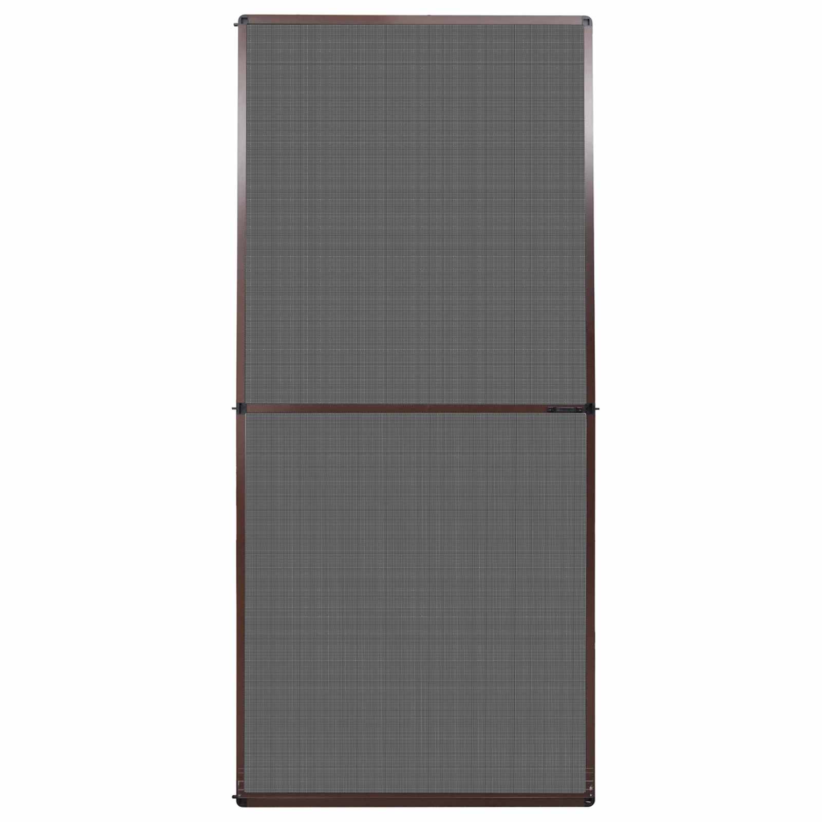 Zaslon za insekte s čepom Smeđa i crna 100 x 215 cm