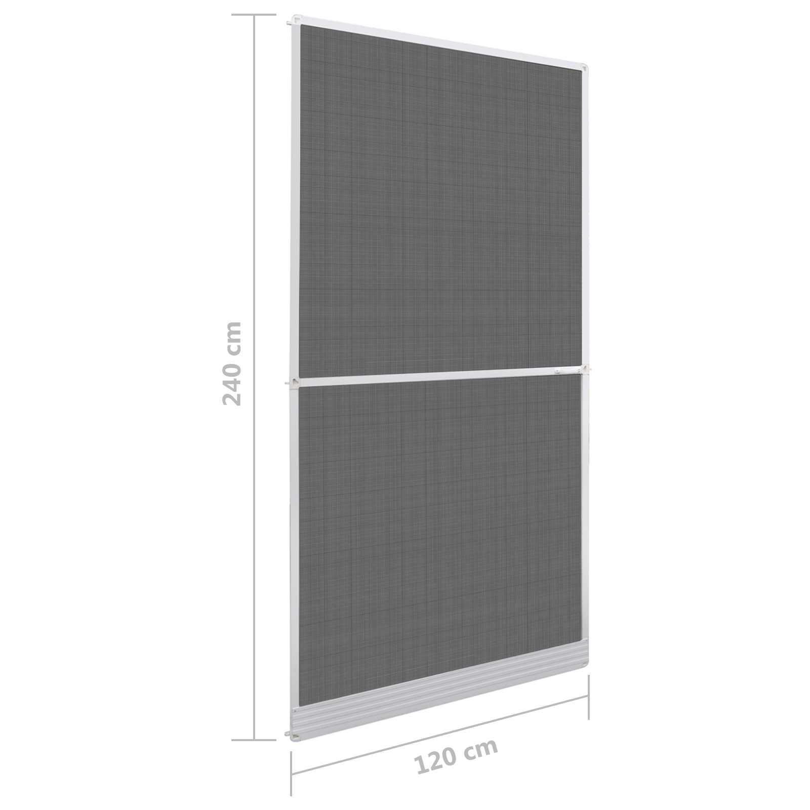 Zaslon za insekte s čepom Bijela i crna 120 x 240 cm