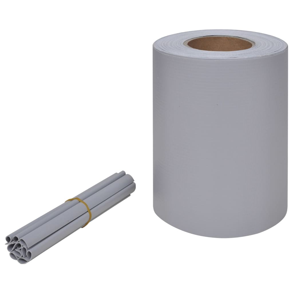 Vrtni zaslon PVC 70 x 0,19 m svijetlo siva