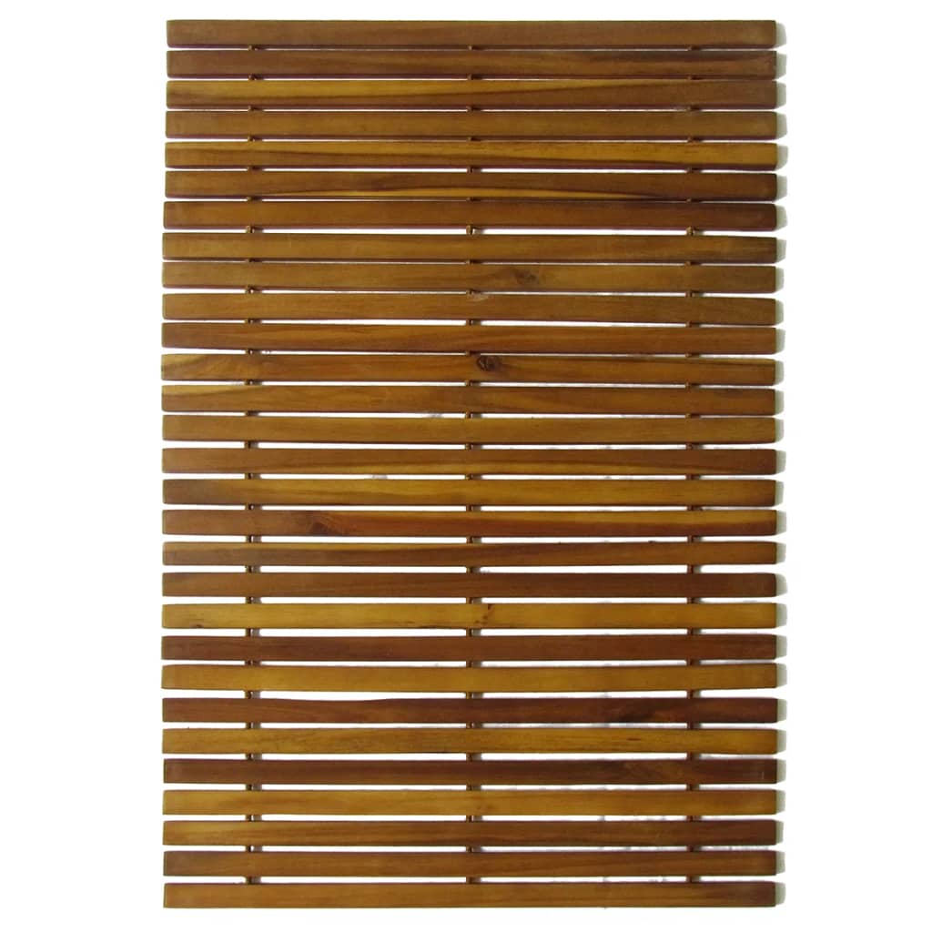 Kupaonski otirač od bagremovog drveta 80 x 50 cm
