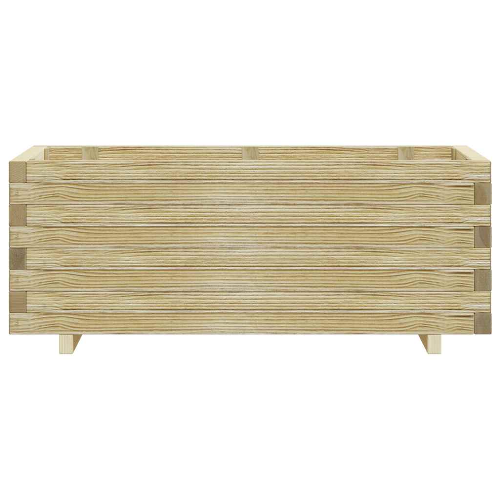 Povišena gredica 100 x 50 x 40 cm drvena pravokutna