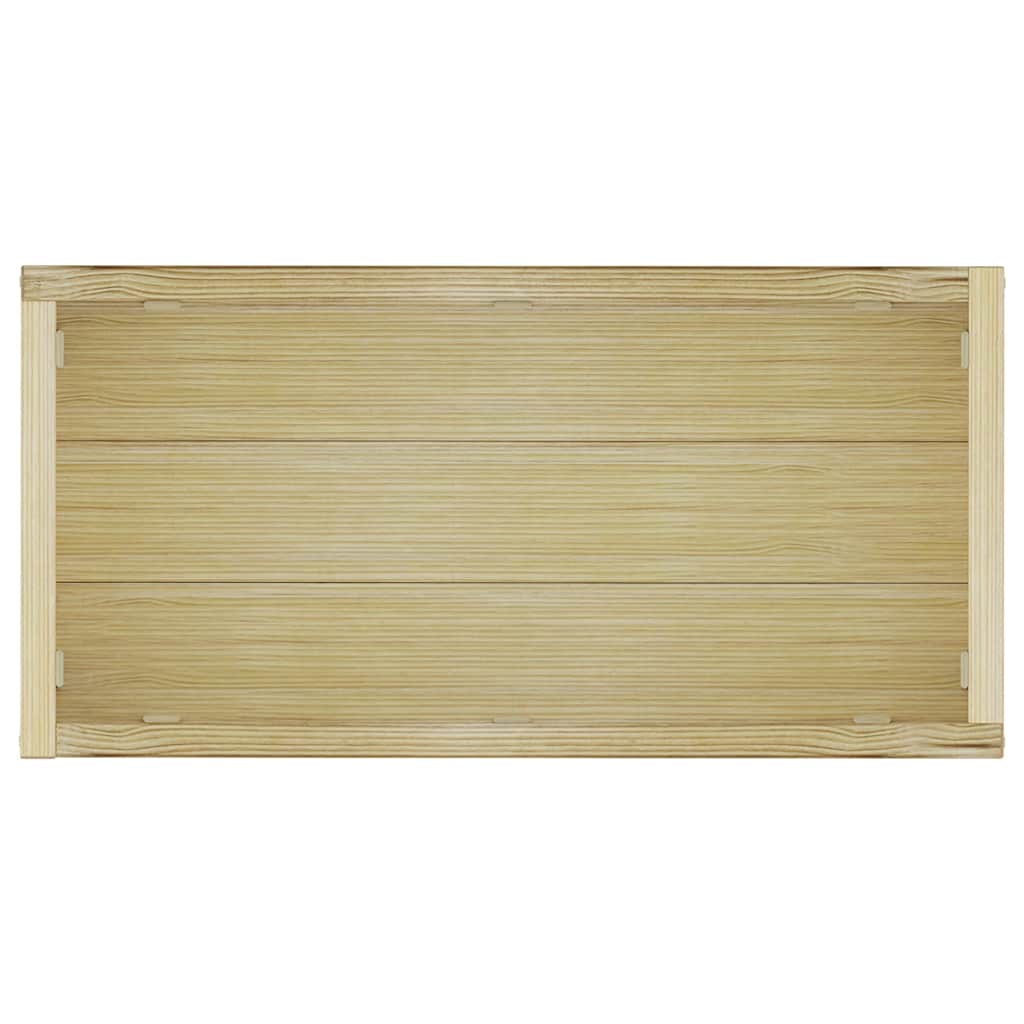Povišena gredica 100 x 50 x 40 cm drvena pravokutna