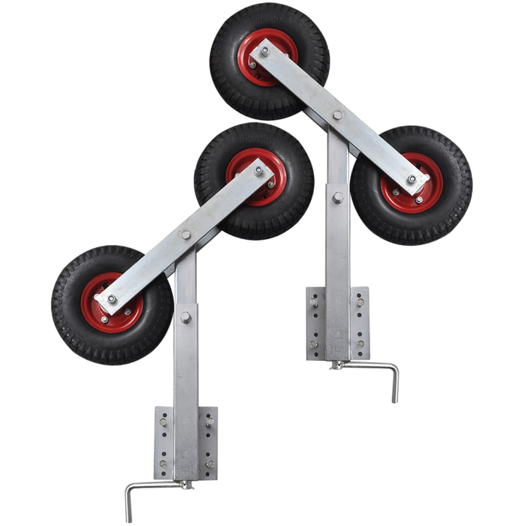 2-dijelni set držača za prikolicu za brod s duplim kotačima 59 - 84 cm