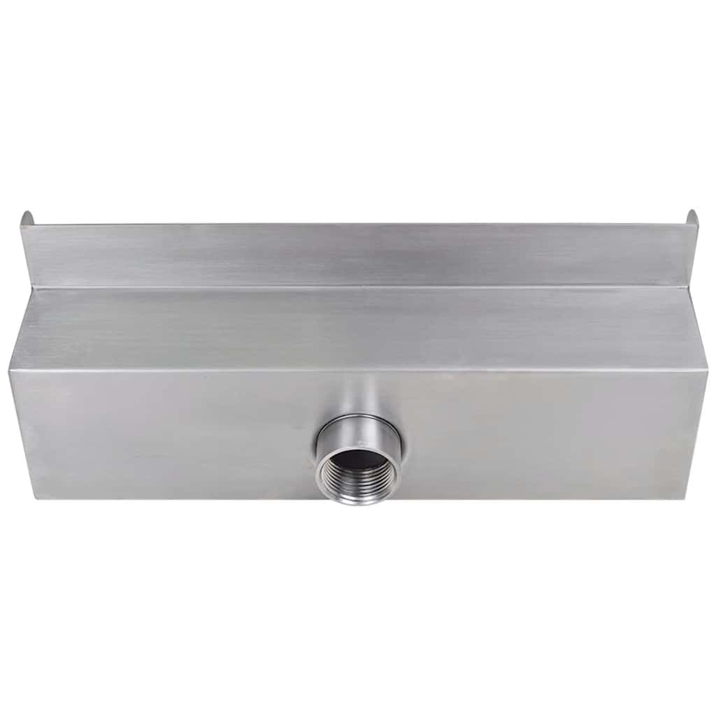 Pravokutna fontana za bazen s LED svjetlom nehrđajući čelik 30 cm