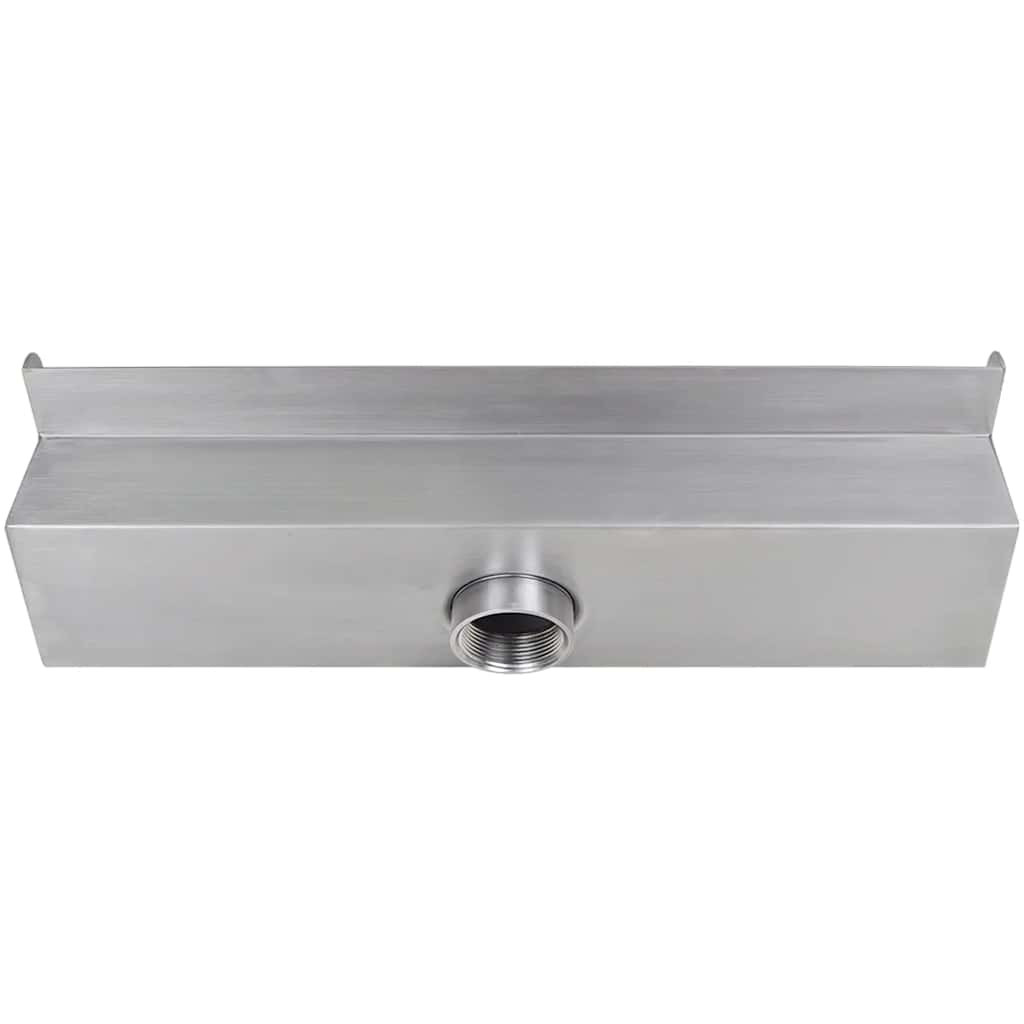 Pravokutna fontana za bazen s vodopadom LED nehrđajući čelik 45 cm