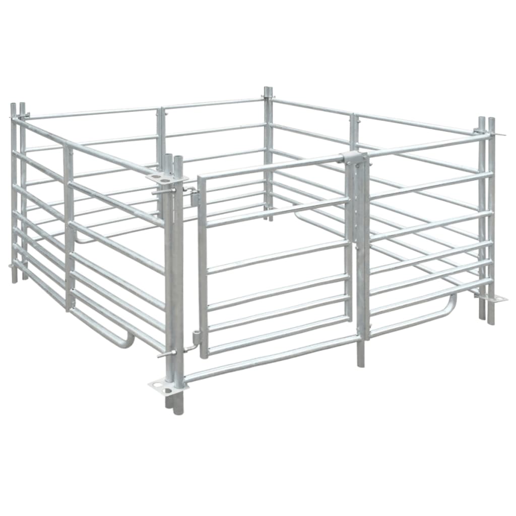 Ovčarnik s četiri panela od galvaniziranog čelika 137 x 137 x 92 cm
