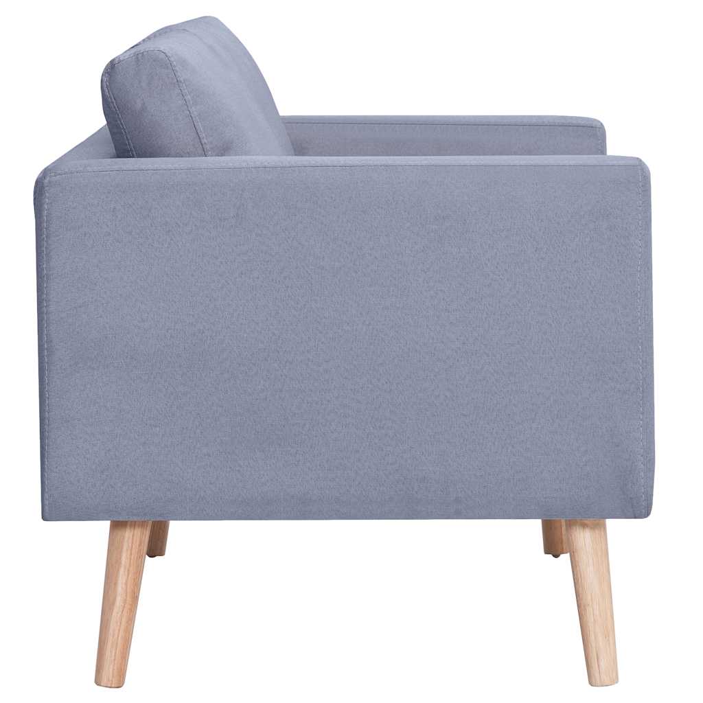 Sofa Trosjed od Tkanine Svijetlo Sivi