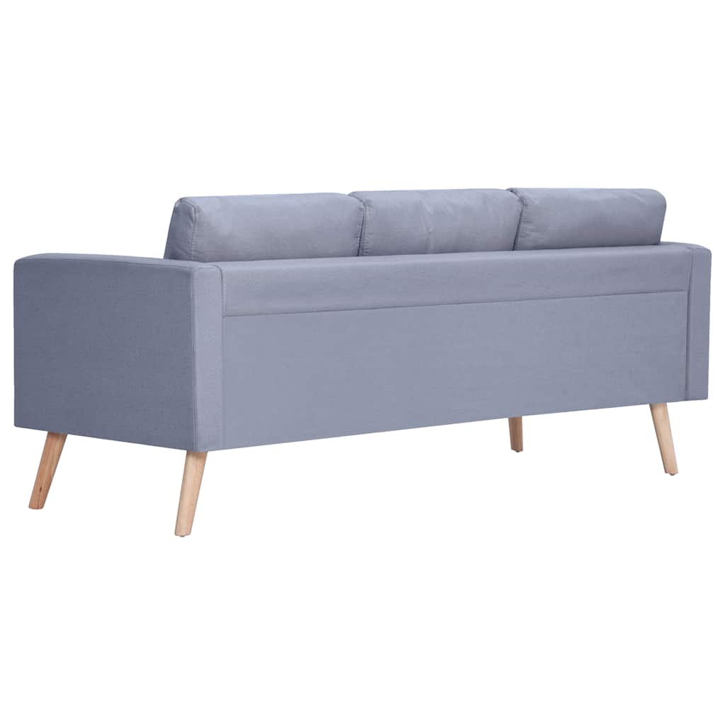 Sofa Trosjed od Tkanine Svijetlo Sivi