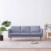 Sofa Trosjed od Tkanine Svijetlo Sivi