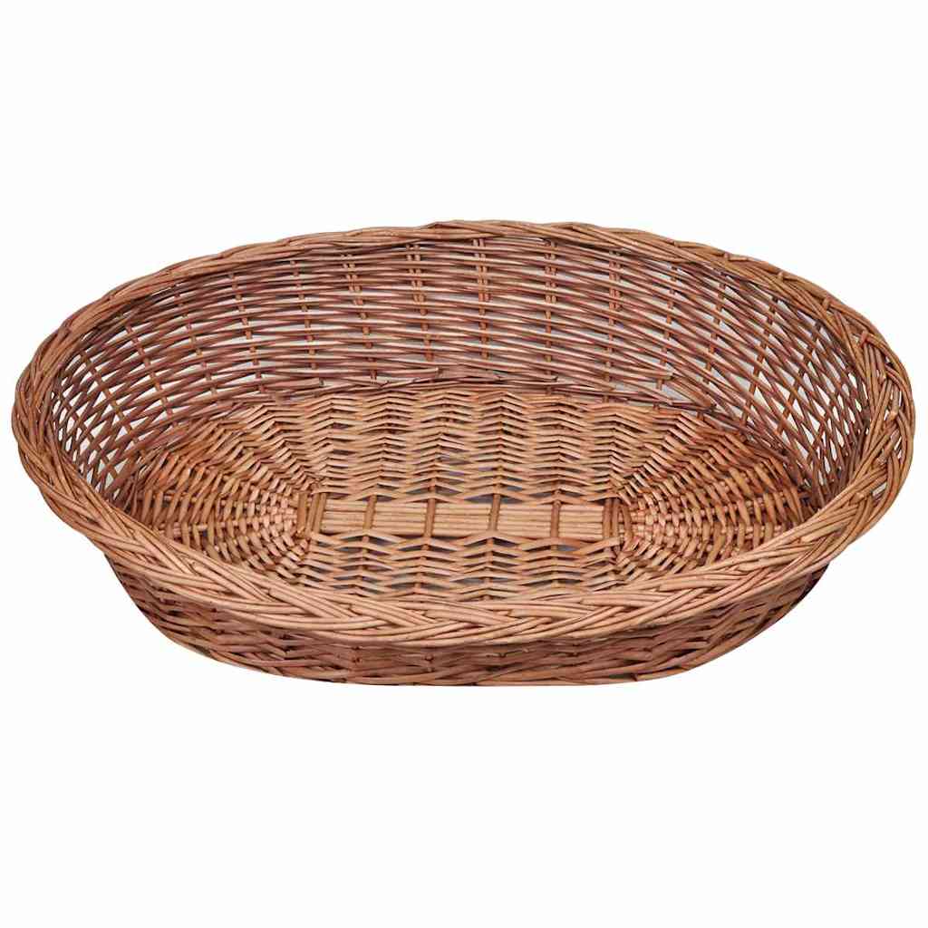 Košara za psa / krevet za ljubimce od vrbe prirodna boja 90 cm