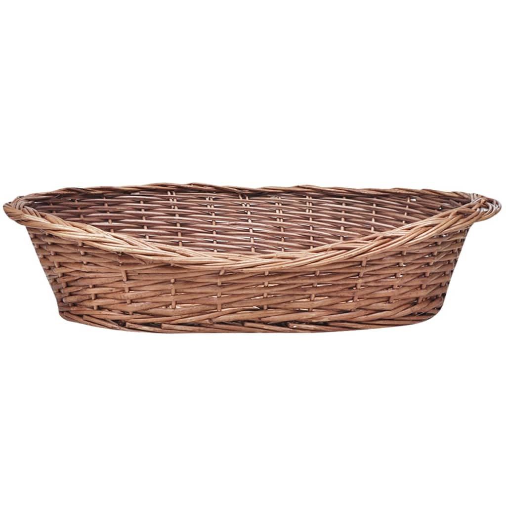 Košara za pse / krevet za ljubimce od vrbe prirodna boja 70 cm