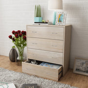 Komoda s 4 ladice 60 x 30,5 x 71 cm boja hrasta