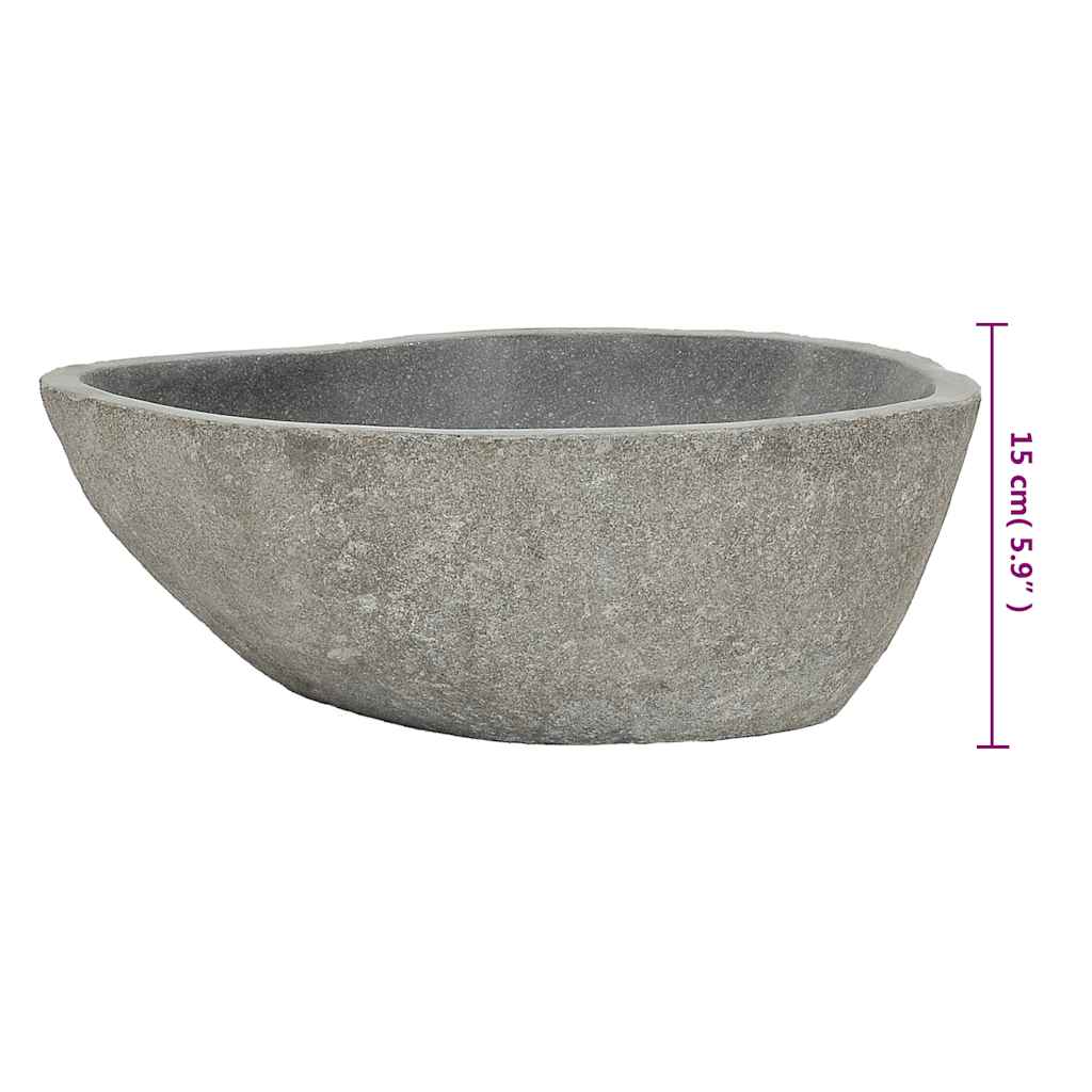 Umivaonik od riječnog kamena ovalni (37 - 46) x (29 - 36) cm