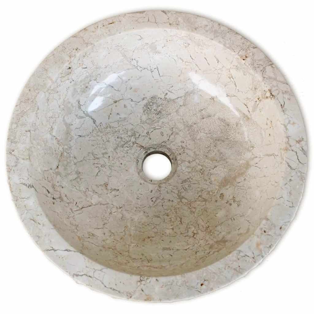 Mramorni umivaonik 40 cm krem