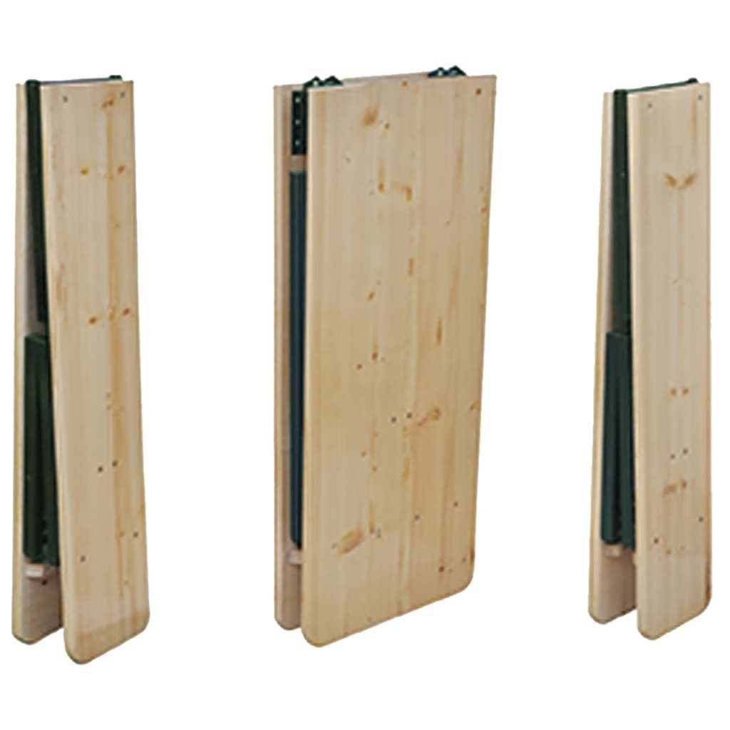 Sklopivi pivski stol s 2 klupe 220 cm od jelovine