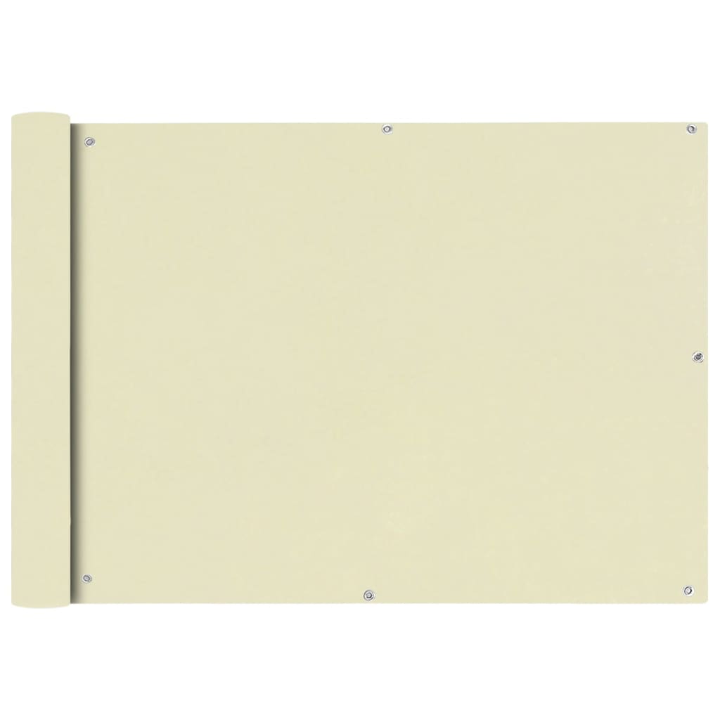 Balkonska Zaštita Oxford Tkanina Krem boje 75x600 cm