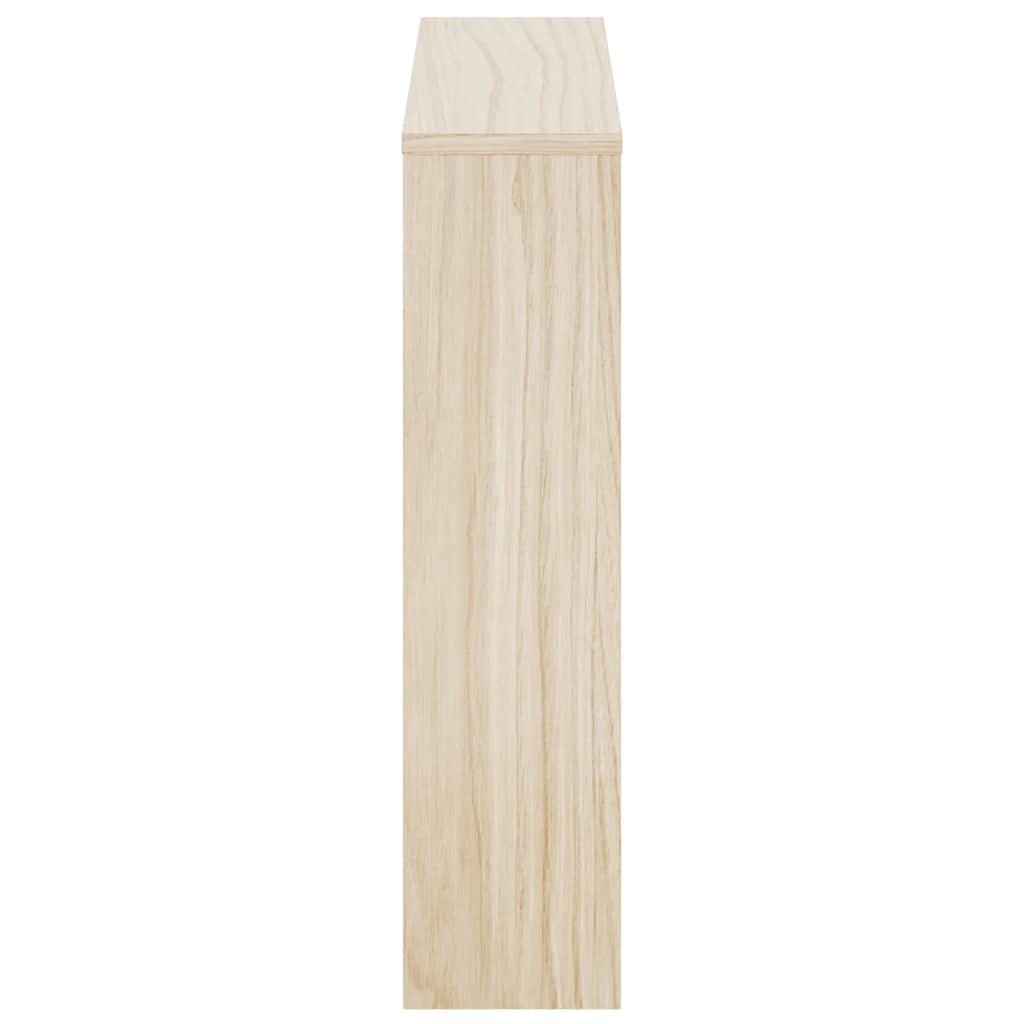 Ormarić za cipele 2 razine s ogledalom boja hrasta 63x17x67 cm