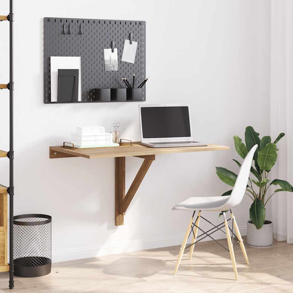 Sklopivi zidni stolić boja hrasta 100 x 60 cm