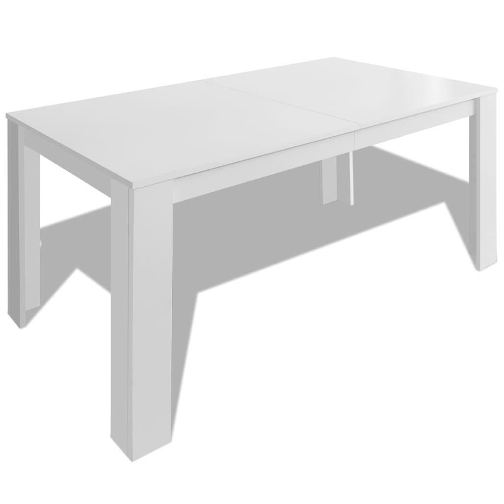 Blagovaonski stol 140 x 80 x 75 cm bijeli