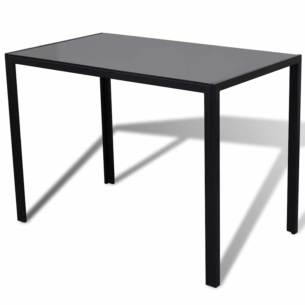 5-dijelni blagovaonski set sa stolom crni