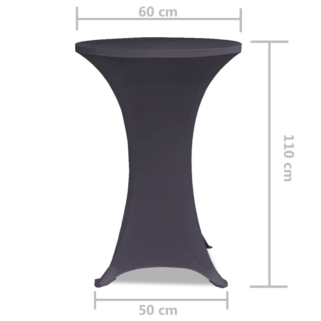 Rastezljivi Stolnjak 2 kom 60 cm Antracit boja