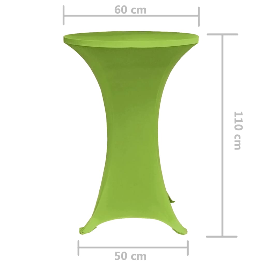 Rastezljivi Stolnjak 2 kom 60 cm Zelena boja