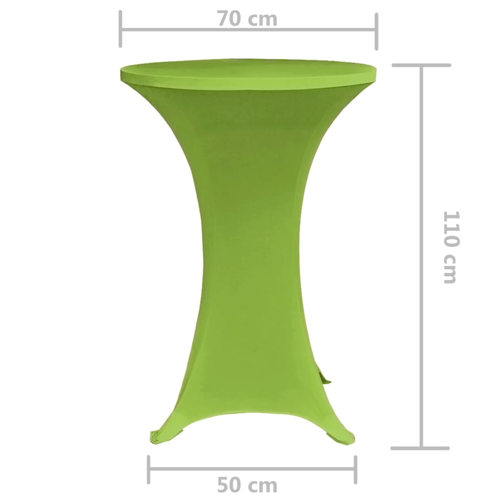 Rastezljivi Stolnjak 2 kom 70 cm Zelena boja