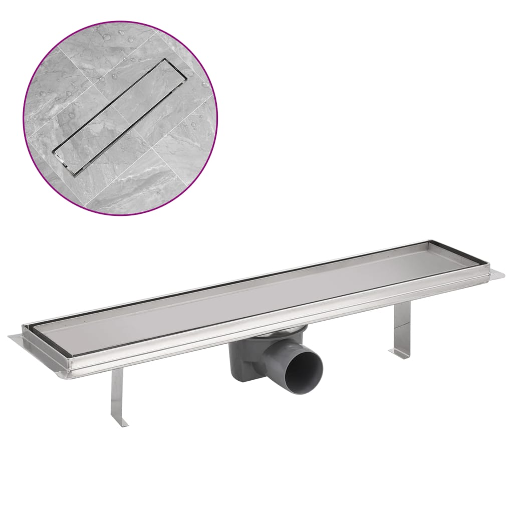 Odvod za Tuš od nehrđajućeg čelika 530 x 140 mm