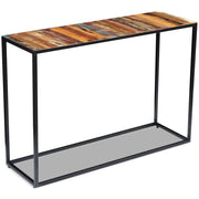 Konzolni stol od masivnog obnovljenog drva 110 x 35 x 76 cm