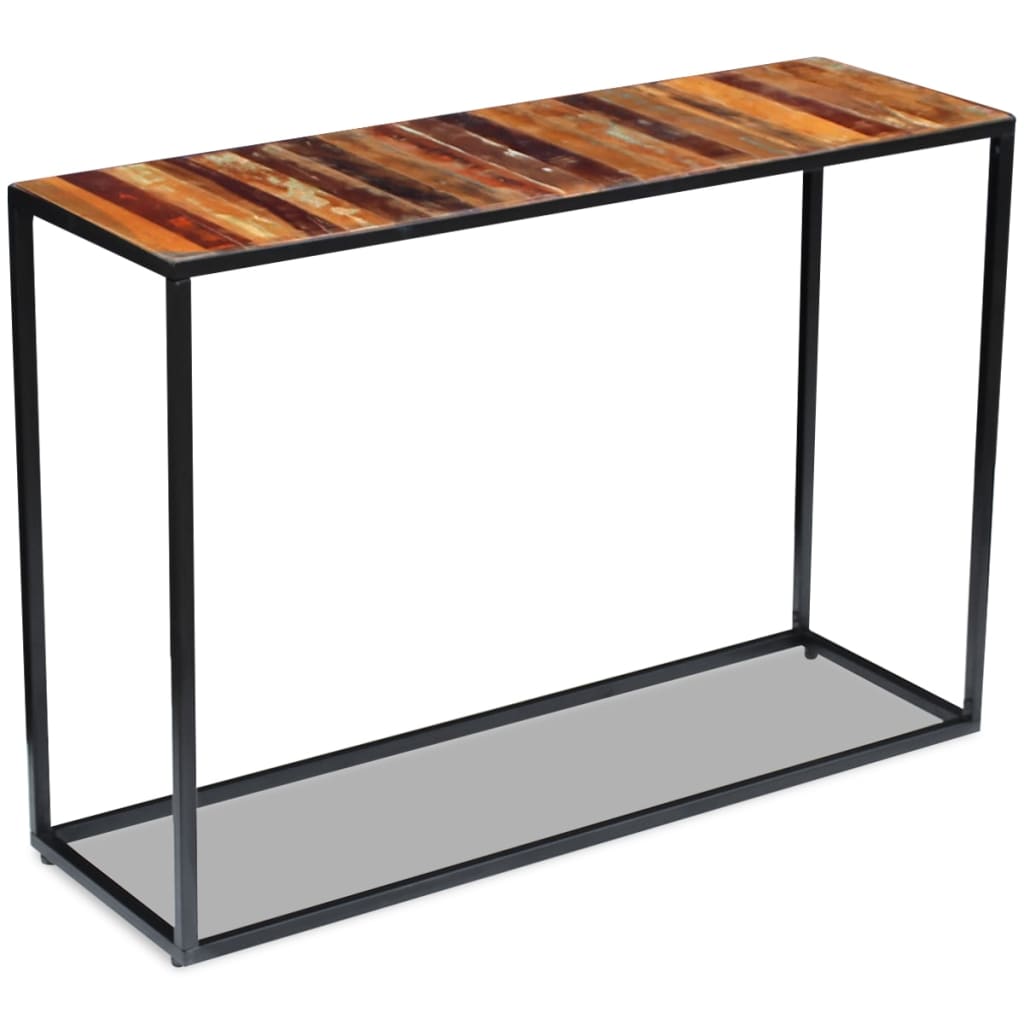 Konzolni stol od masivnog obnovljenog drva 110 x 35 x 76 cm
