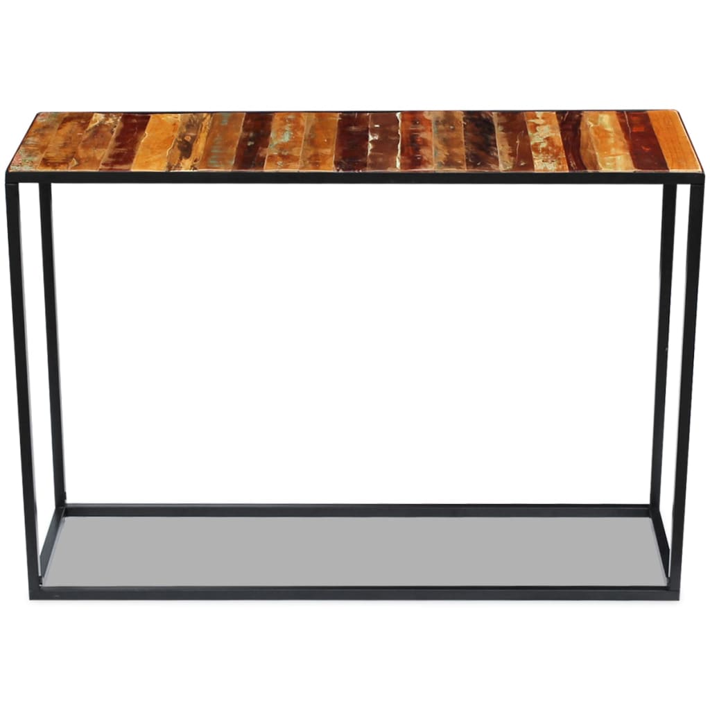 Konzolni stol od masivnog obnovljenog drva 110 x 35 x 76 cm