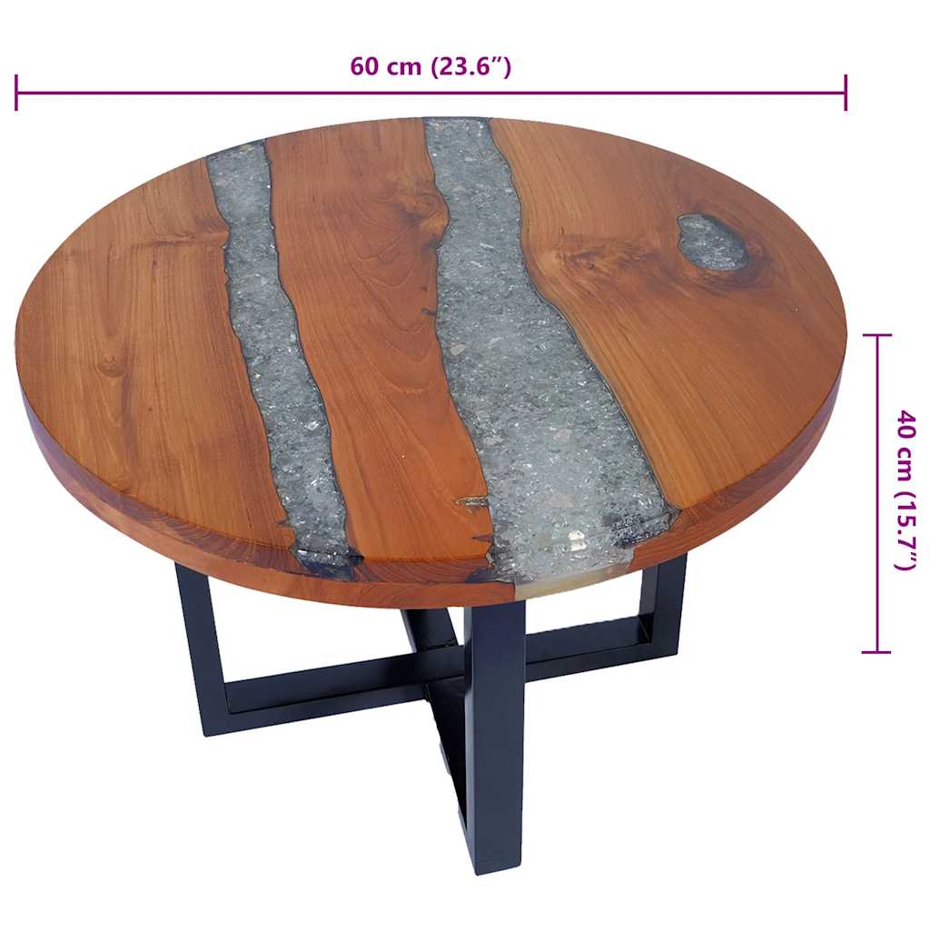 Stol za Kavu Tikovina i Smola 60 cm