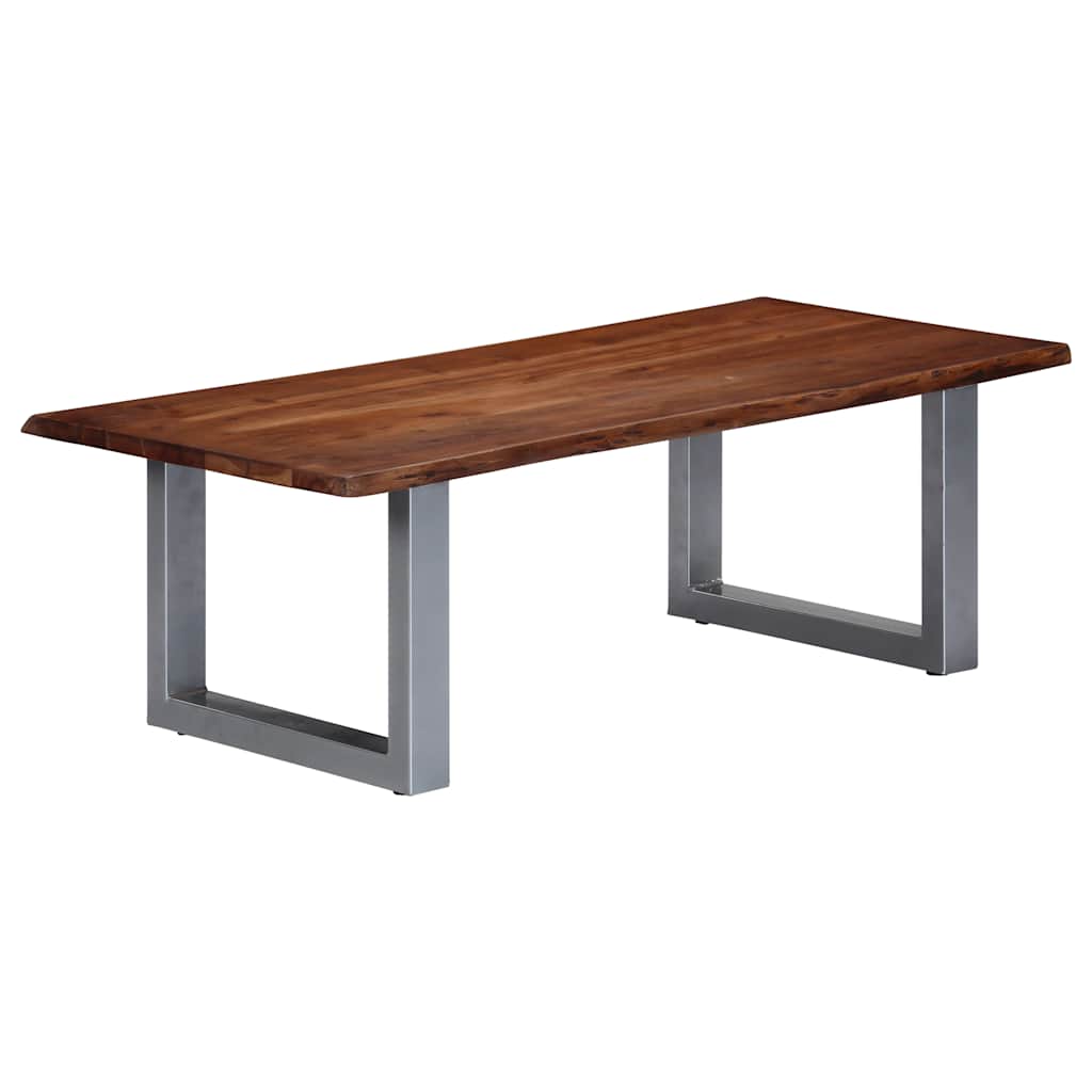 Stolić za kavu sa živim rubovima 115x60x40 cm od drva bagrema