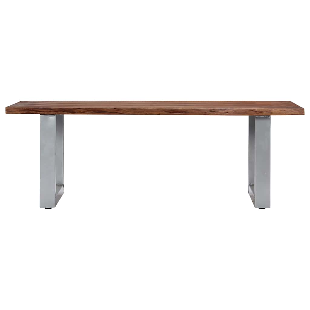 Stolić za kavu sa živim rubovima 115x60x40 cm od drva bagrema