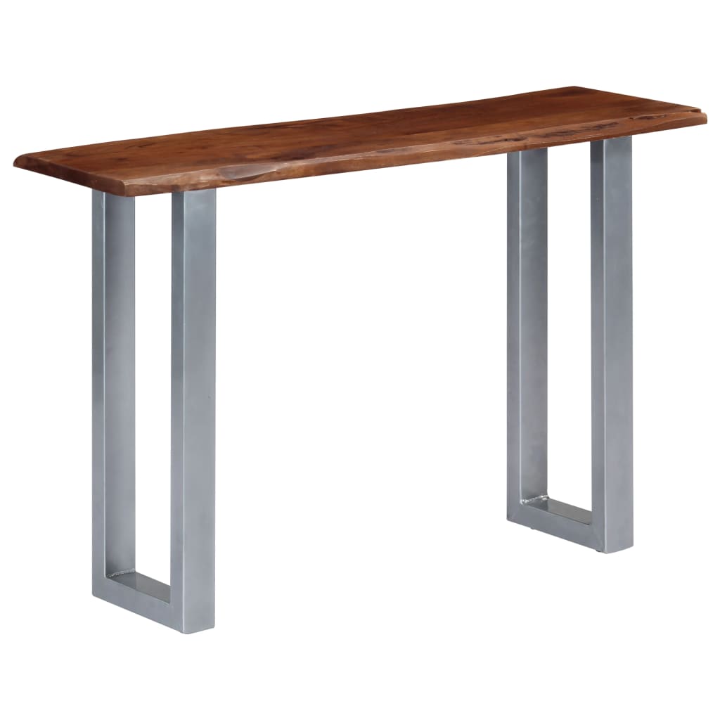 Konzolni stol 115 x 35 x 76 cm masivno drvo bagrema i željezo