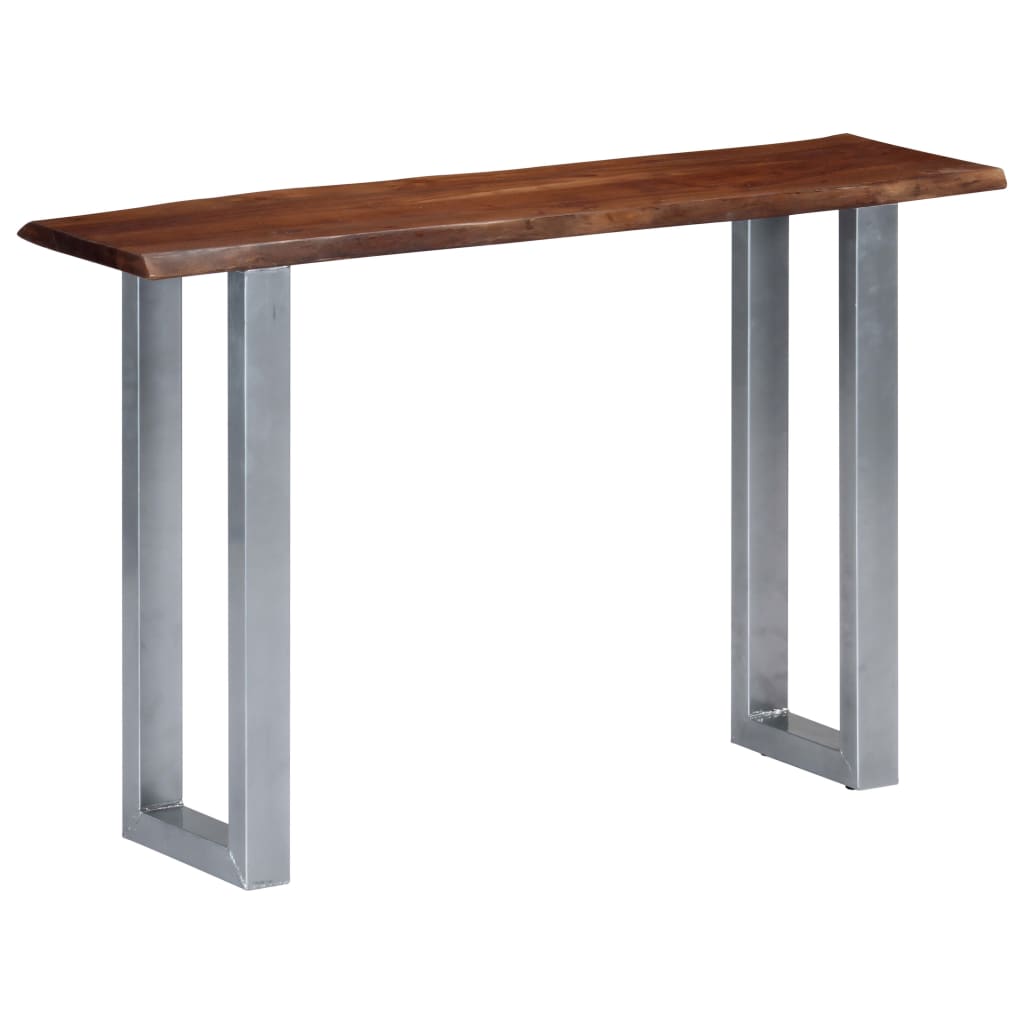 Konzolni stol 115 x 35 x 76 cm masivno drvo bagrema i željezo
